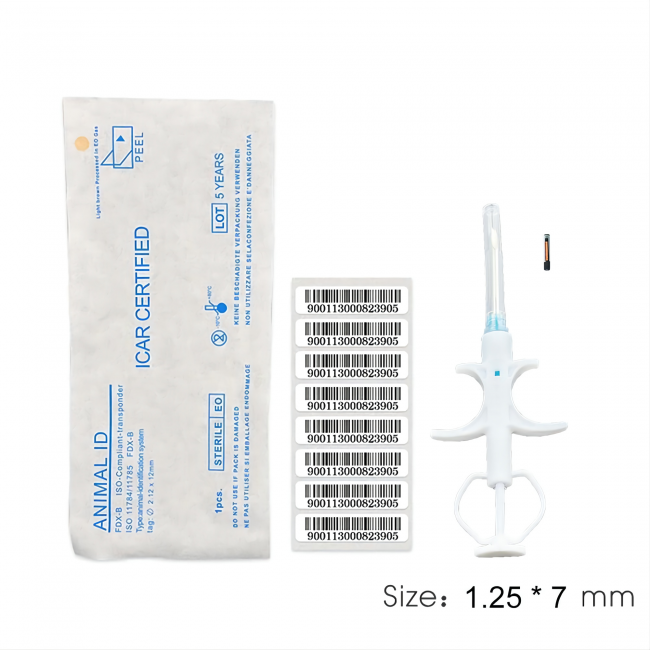 1.25*7MM Pet Animal Microchip Glass Tag Chip FDXB ICAR Number ISO11784