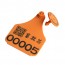 E018 Animal RFID Ear Tag,M4QT H3 chip, UHF 902-928 MHz passive RFID