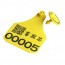 E018 Animal RFID Ear Tag,M4QT H3 chip, UHF 902-928 MHz passive RFID